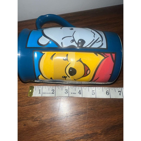 Disney Store Many Faces of Pooh Large Tall Coffee Tea Mug Cup 3D Winnie the Pooh - Picture 5 of 5